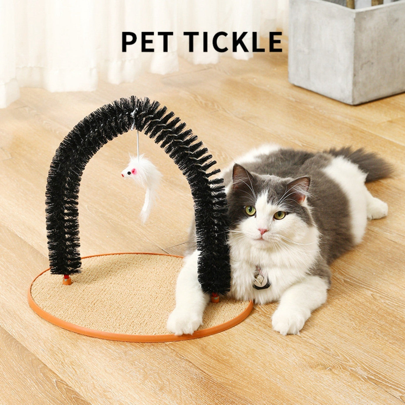Cat Hair Rub And Anti-itch Device Plastic Arch-shaped Brush