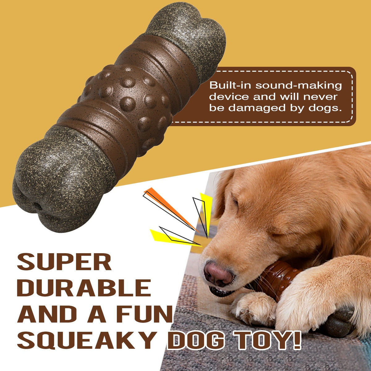 Sounding Bone Dog Toothbrush Molar Rod Toy