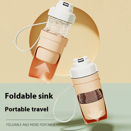 2-in-1 Travel Dog Water Bottle Pet Dispenser Feeder Drinking Outing