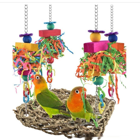 Parrot Toys Climbing Net Hammock Medium And Large Toy Bird Cage