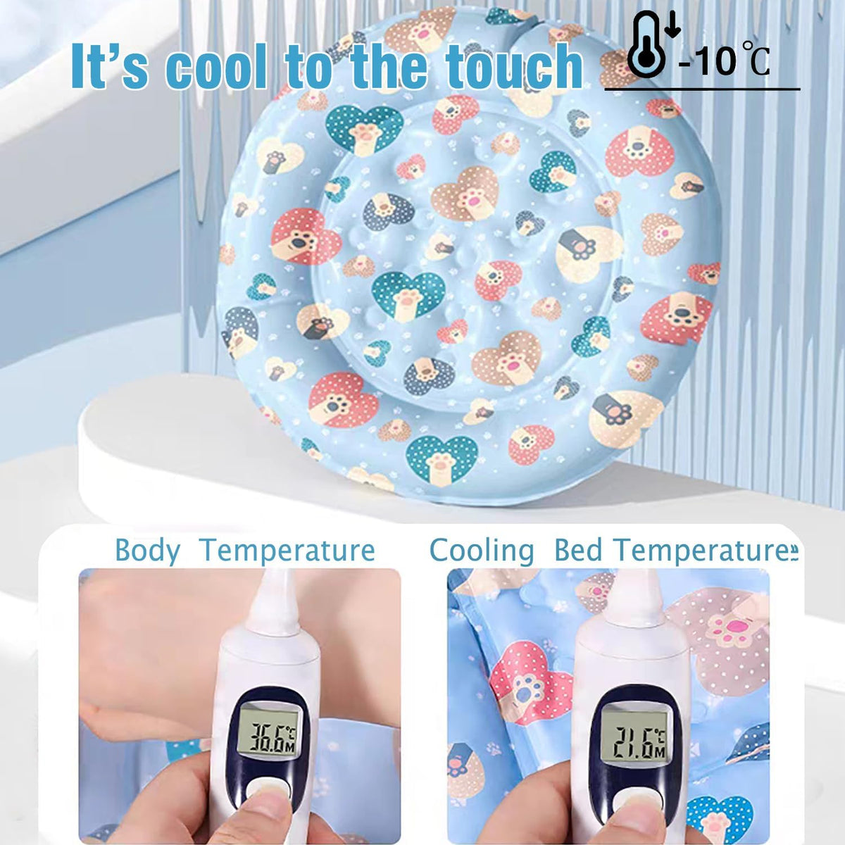 Cat Dog Pet Cooling Mat Cushion Pad Bed Summer Cool Down
