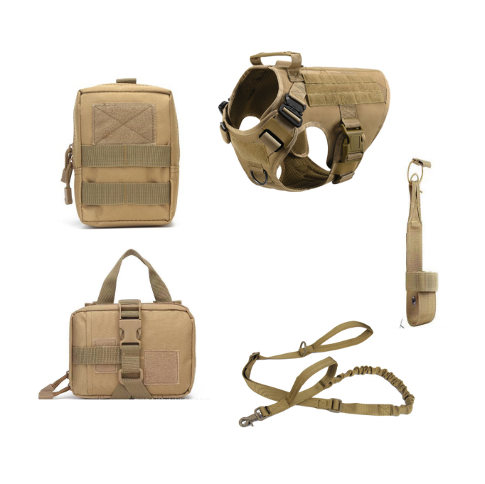 Tactical Dog Harness Pet German Shepherd K9 Training Vest And Leash