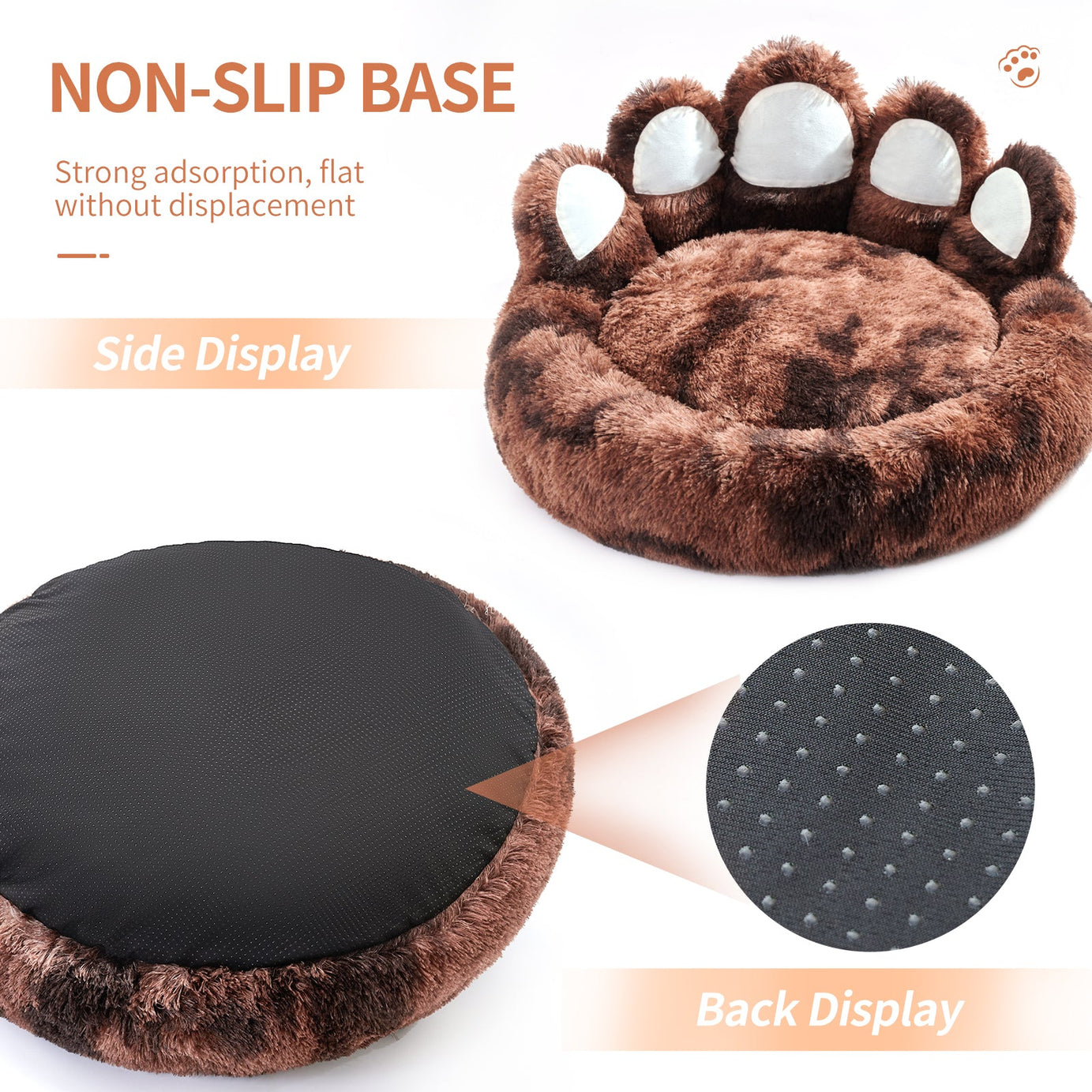 Thickened Warm Kennel For Pets With Bear Paw Shape House Teddy