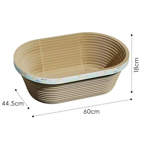 Oval-shaped Cat Scratching Post With A Deep Corrugated Paper Basin