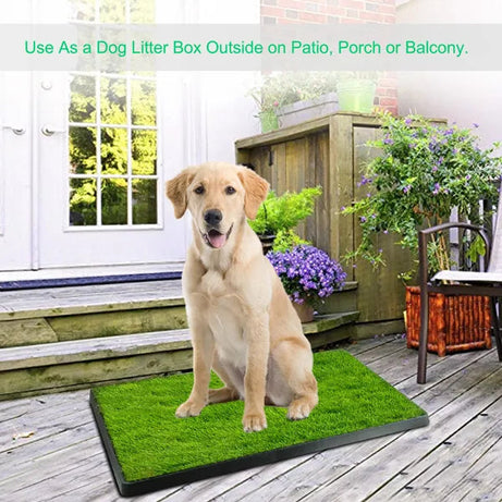 Dog Toilet Indoor Puppy Training Pad Potty Pet Grass Mat Removable