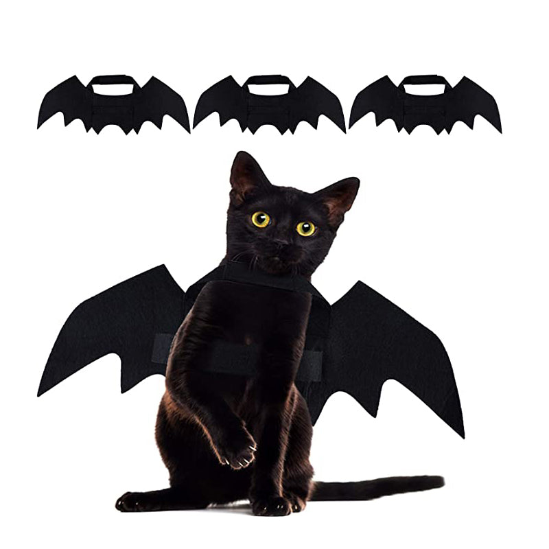 Halloween Creative Pet Cat Small Dogs Bat Wings Accessories