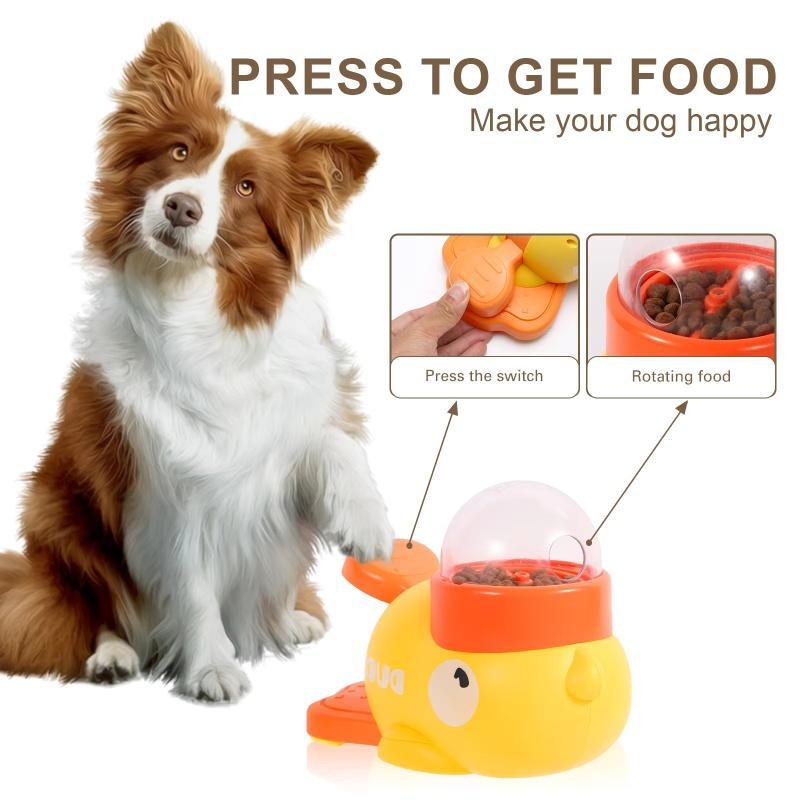 Dog Puzzle Feeder Interactive Pet Food Treat Dispenser Cartoon Duck