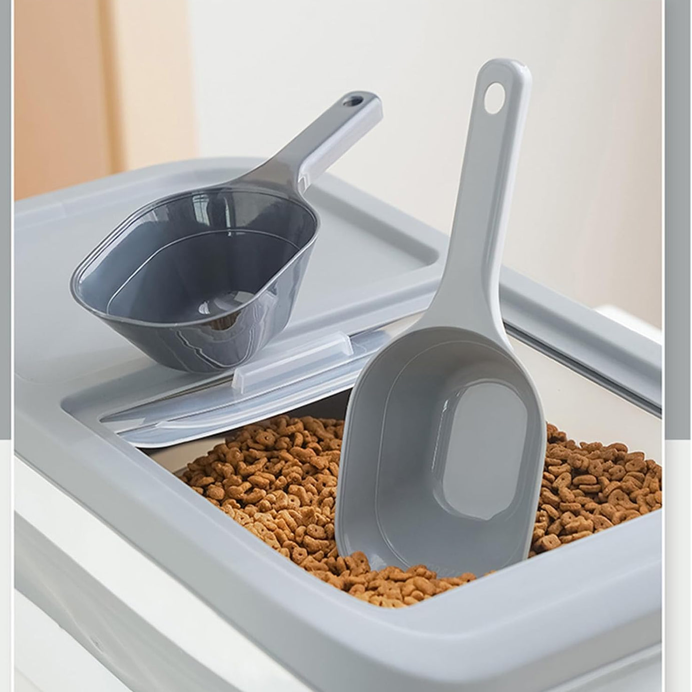 Pet Food Scoop 1 Cup Capacity Lines For 2 And Plastic Pet For Dog