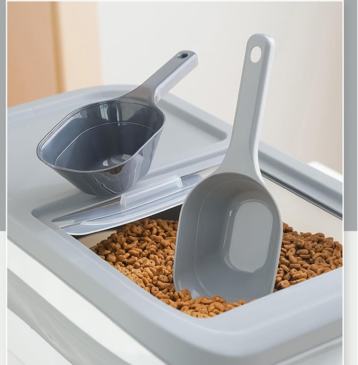 Pet Food Scoop 1 Cup Capacity Lines For 2 And Plastic Pet For Dog