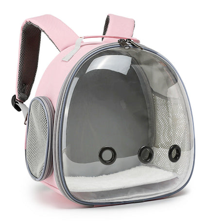 Pet Backpack Hamster Carrier Transparent Small Animal Guinea Pig