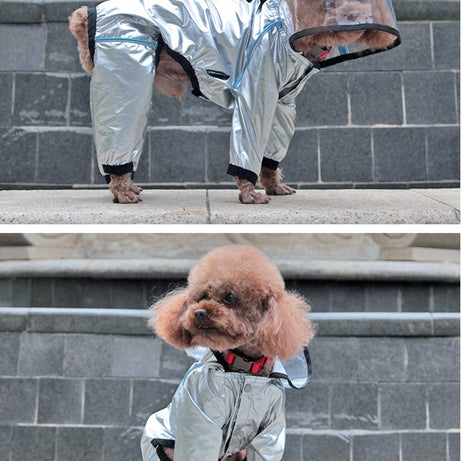 Dog Four-legged Waterproof Full-cover Pet Raincoat