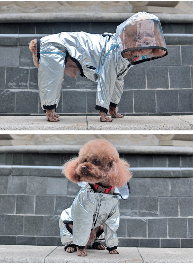 Dog Four-legged Waterproof Full-cover Pet Raincoat