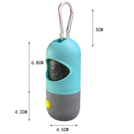 LED Light Pet Waste Bag Dispenser For Dogs Cats Dog Poop Scooper
