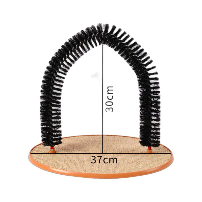 Cat Hair Rub And Anti-itch Device Plastic Arch-shaped Brush