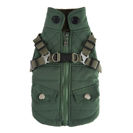 Pet Winter Cotton Dog Clothes Zipper Jacket Supplies