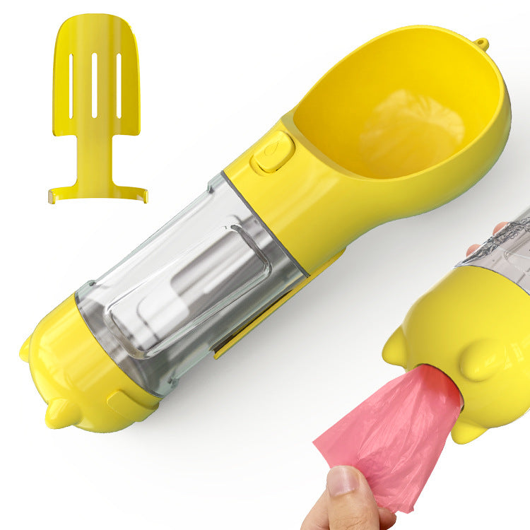 300 500ml Portable Multifunction Dog Water Bottle Food Feeder