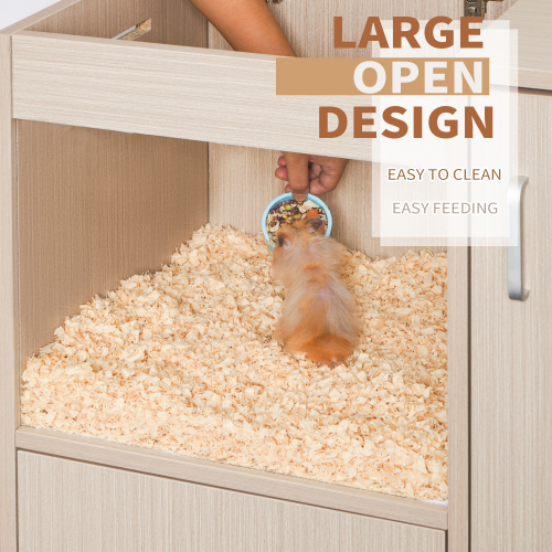 Guinea Pig Cage 4 Tiers Hamster Wooden With Lockers