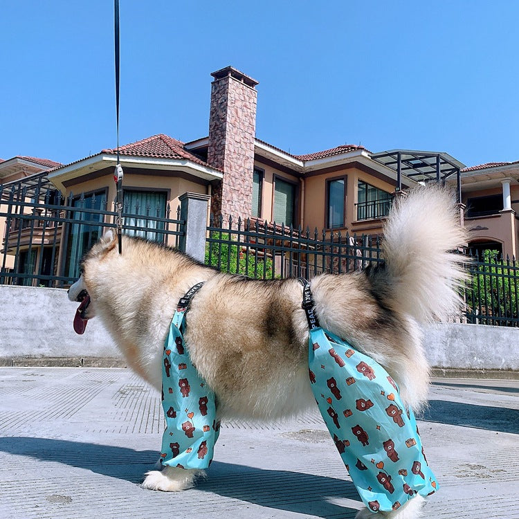 Adjustable Dog Four Legged Raincoat