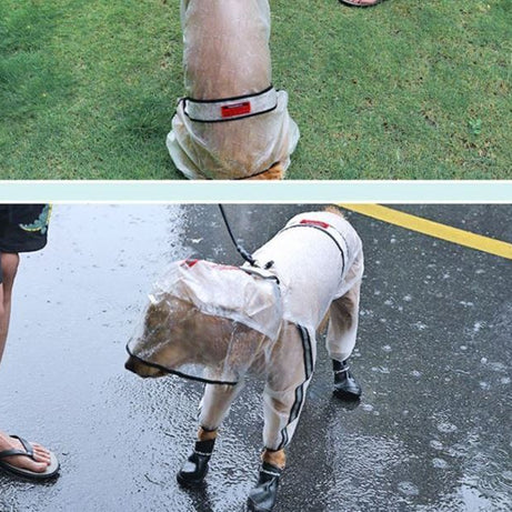 Large Dog Pet Rain Waterproof Raincoat