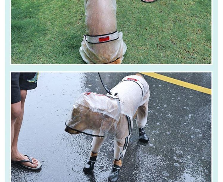 Large Dog Pet Rain Waterproof Raincoat