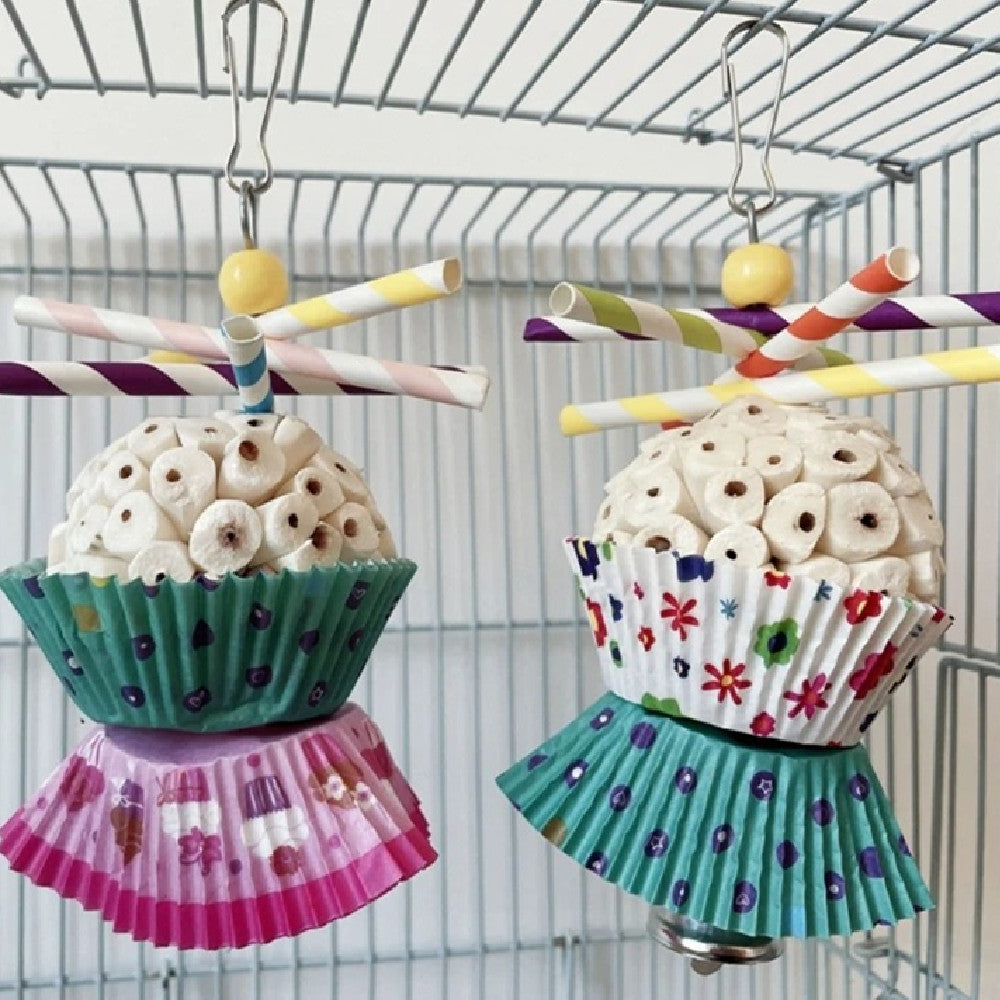 Parrot Toy Bird Edible Soft Ball Shredding Relieving Boredom