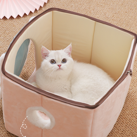 Cat House Removable And Washable Bed Pet Supplies Enclosed Villa