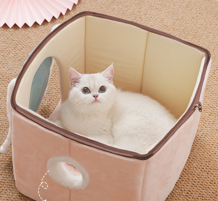 Cat House Removable And Washable Bed Pet Supplies Enclosed Villa