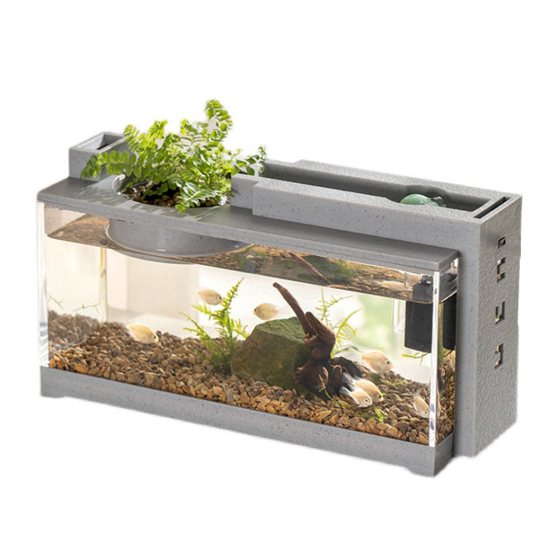 Micro Landscape Fish Tank Small Creative Filter Mute Water Flow