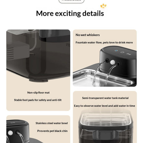 Wireless Smart Sensor Pet Water Fountain