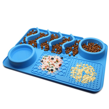 Dog Silicone Licking Pad Pet Mat Smelling Multifunctional Food Bowl