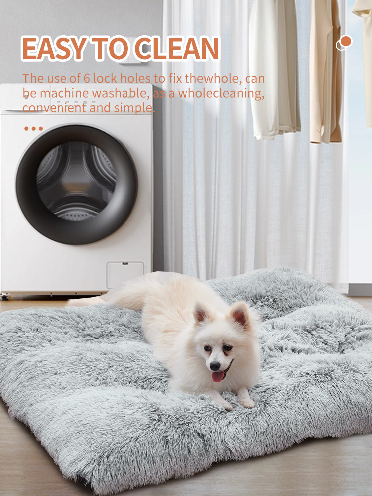 Dog Bed Mats Washable Large Sofa Portable Pet Kennel Long Plush