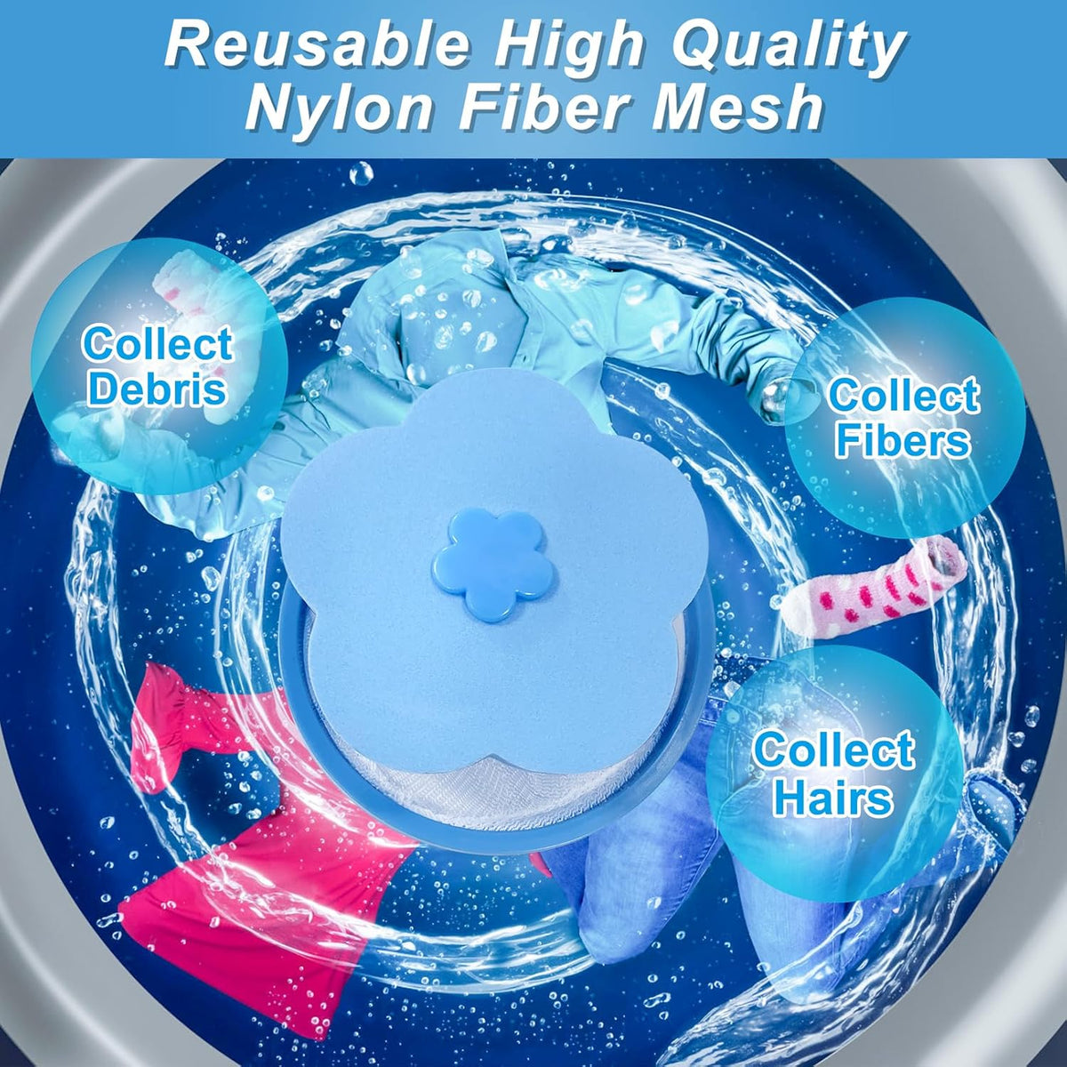 Pet Hair Catcher For Laundry Lint For Washing Machine For Dogs