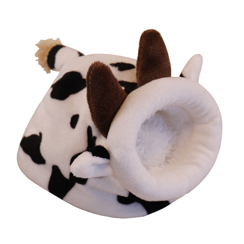 Winter Warm Pet Cartoon Cage For Hamster Accessories Guinea Pig Bed