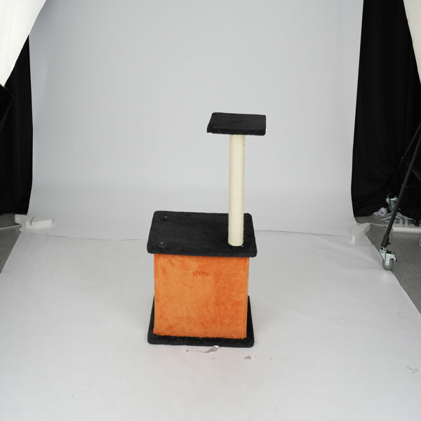 33inch Halloween Cat Tree Tower For Indoor Cats With Spacious Condo