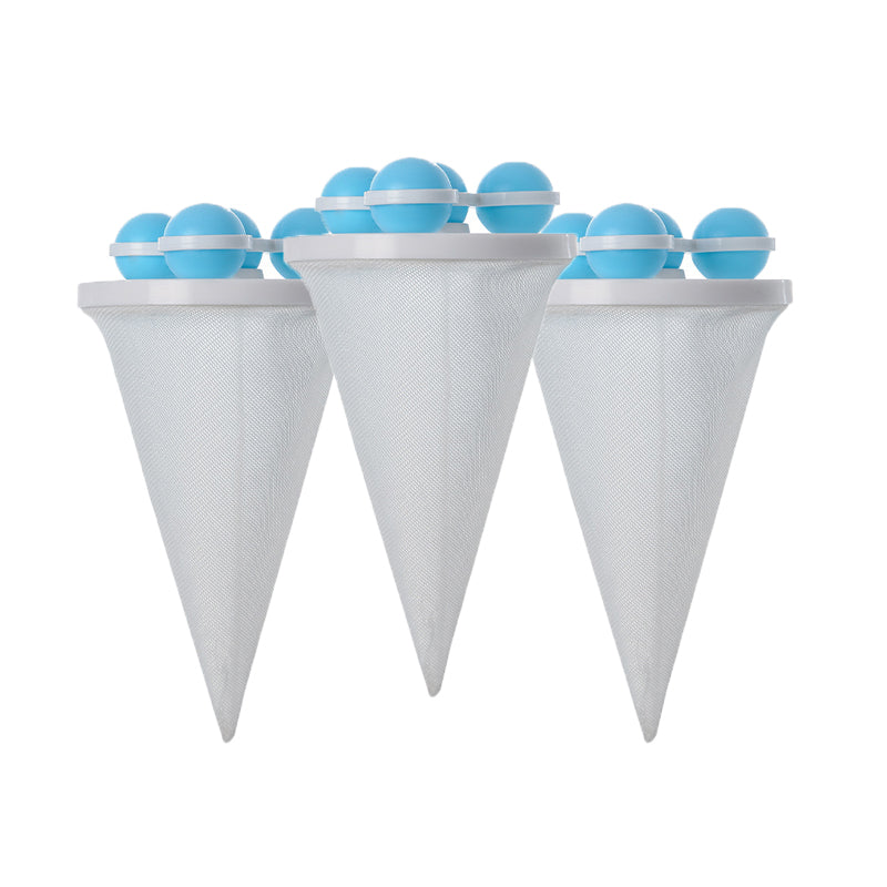3pcs Floating Hair Filtering Mesh Removal Pet Lint Removers