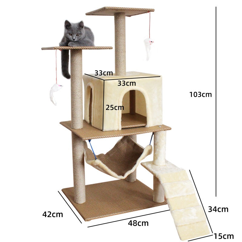 Cat Climbing Frame Scratching Post Sword Tree Toy