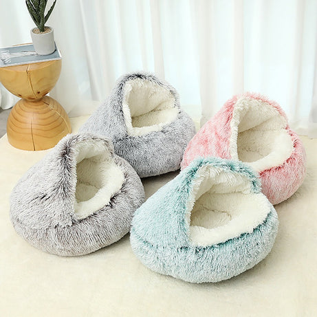 Pet Cat Bed Semi Enclosed Dog House