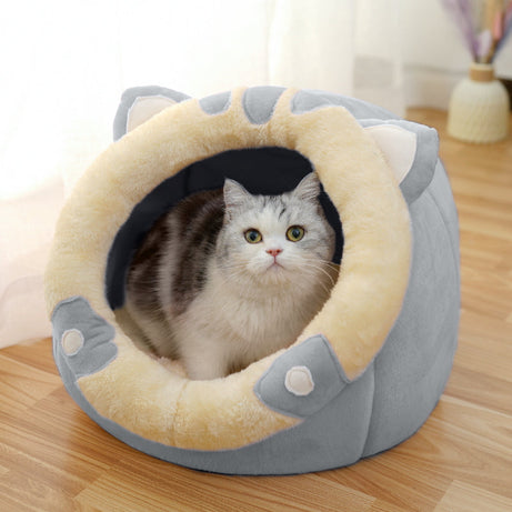 Cat House Villa Enclosed Supplies Bed