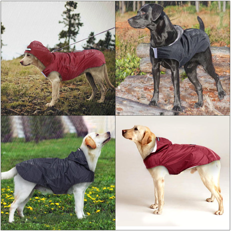 Pet Large Dog Raincoat Waterproof Big Clothes Outdoor Co