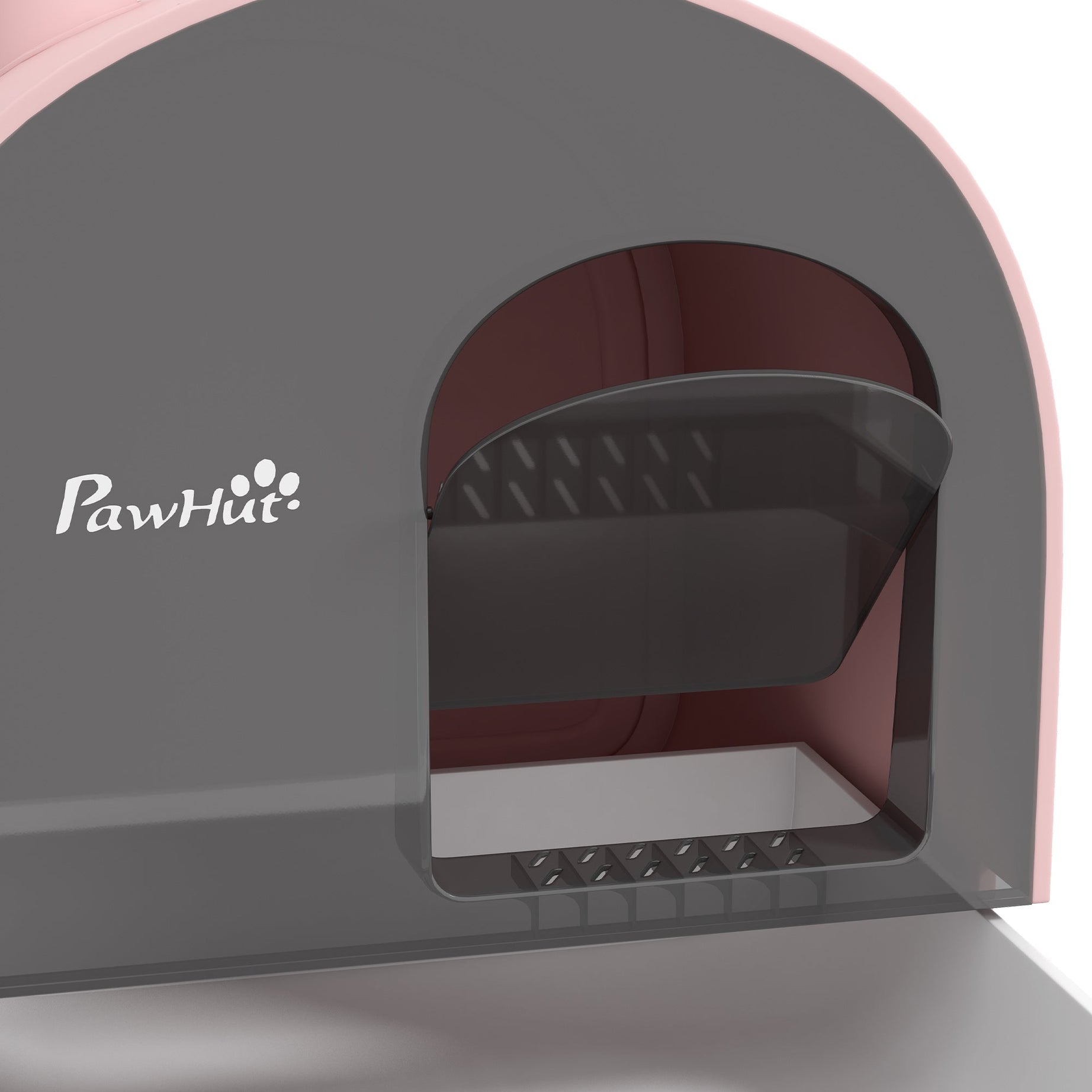 Cat Litter Box With Lid With Scoop And Filter Pink