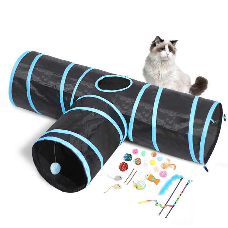 New Cat Tunnel Foldable Pet Climbing Path Toys