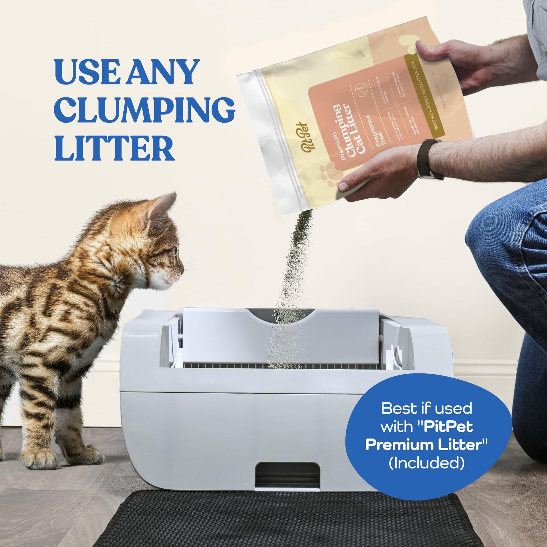 Smart Cat Litter Box Wide Opening