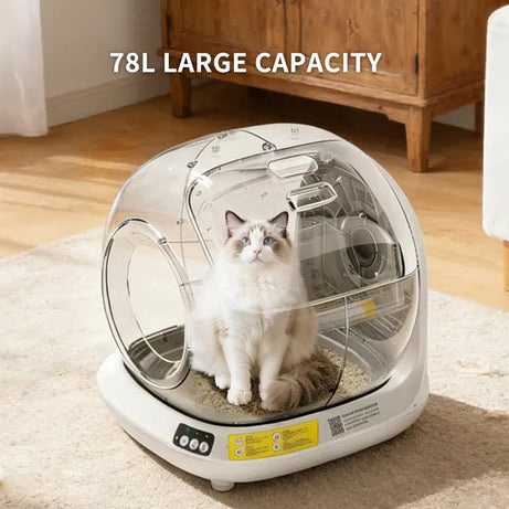 Best Automatic Cat Litter Box 78l Fully Enclosed Tu-ya App Smart