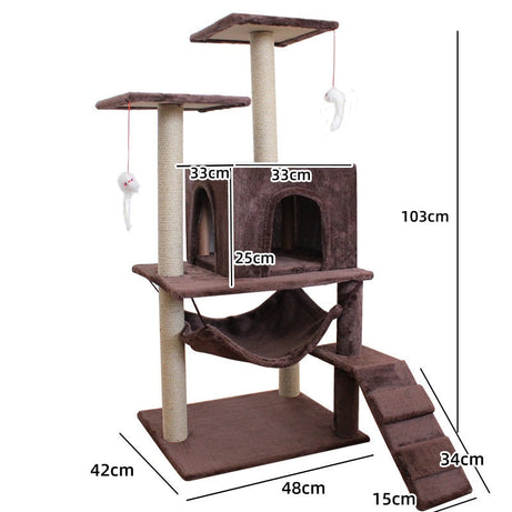 Cat Climbing Frame Scratching Post Sword Tree Toy