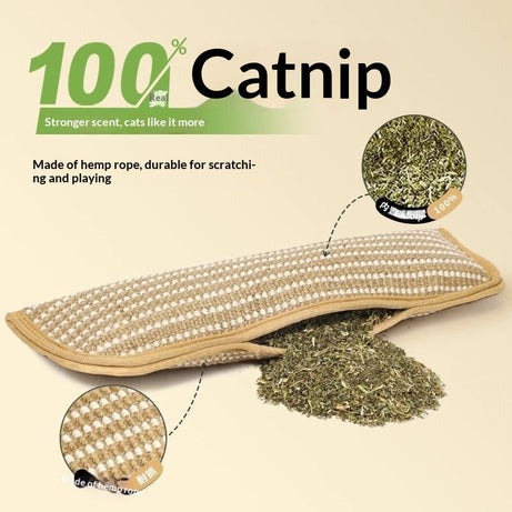 Cat Toy Catnip Pillow Scratching Post