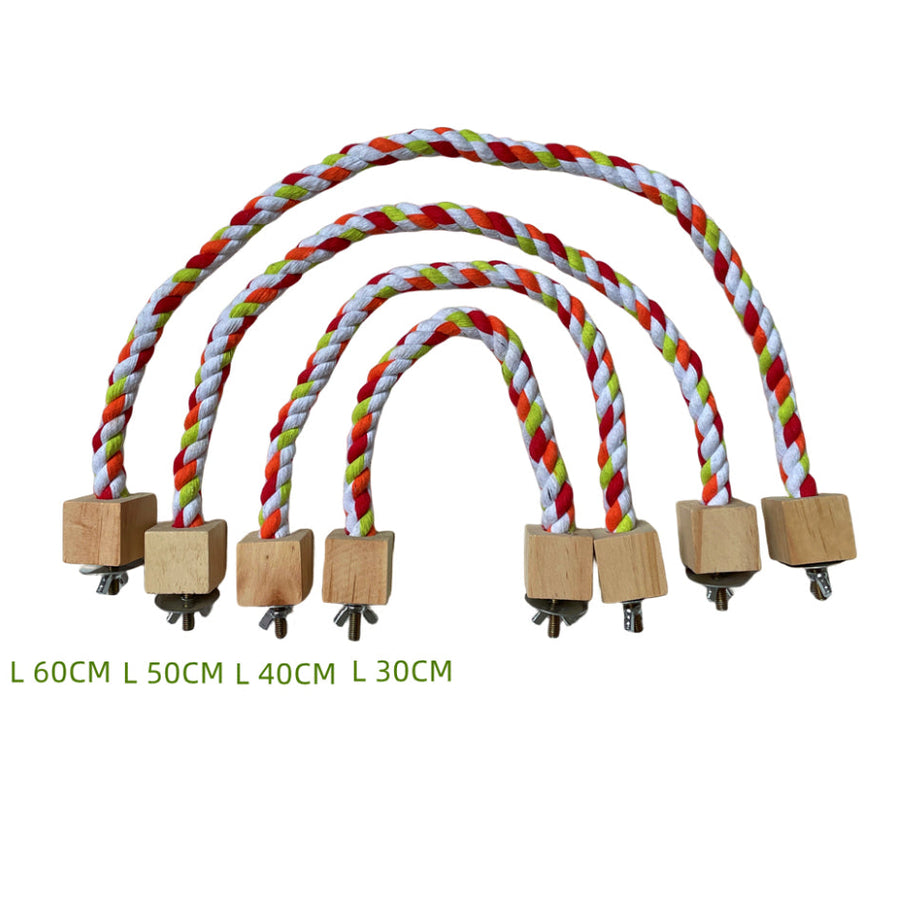 Parrot Climbing Rope Toy Bird Swing Rings