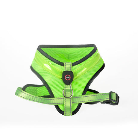 LED Luminous Dog Harness USB Charging Chest Strap Vest Pet Safety