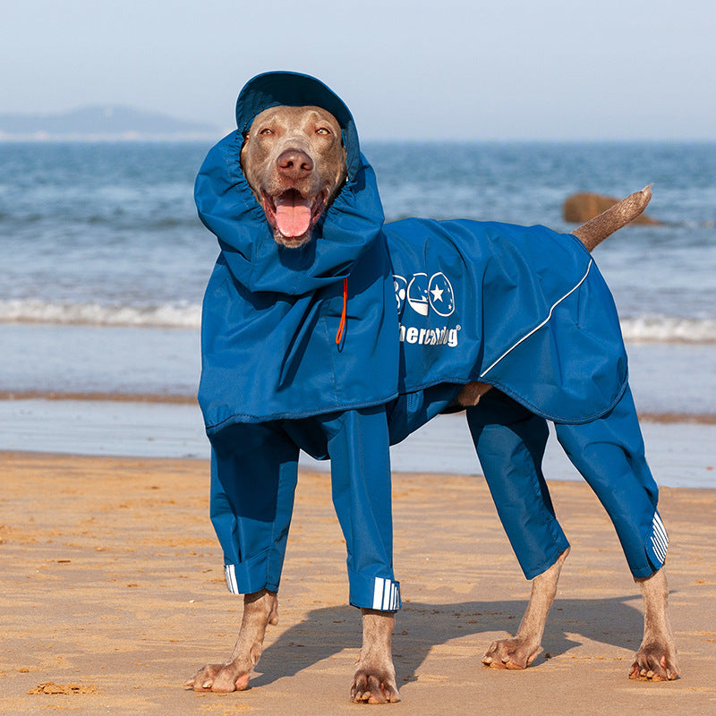 Adjustable Dog Raincoat All-inclusive Medium Large Adhesive