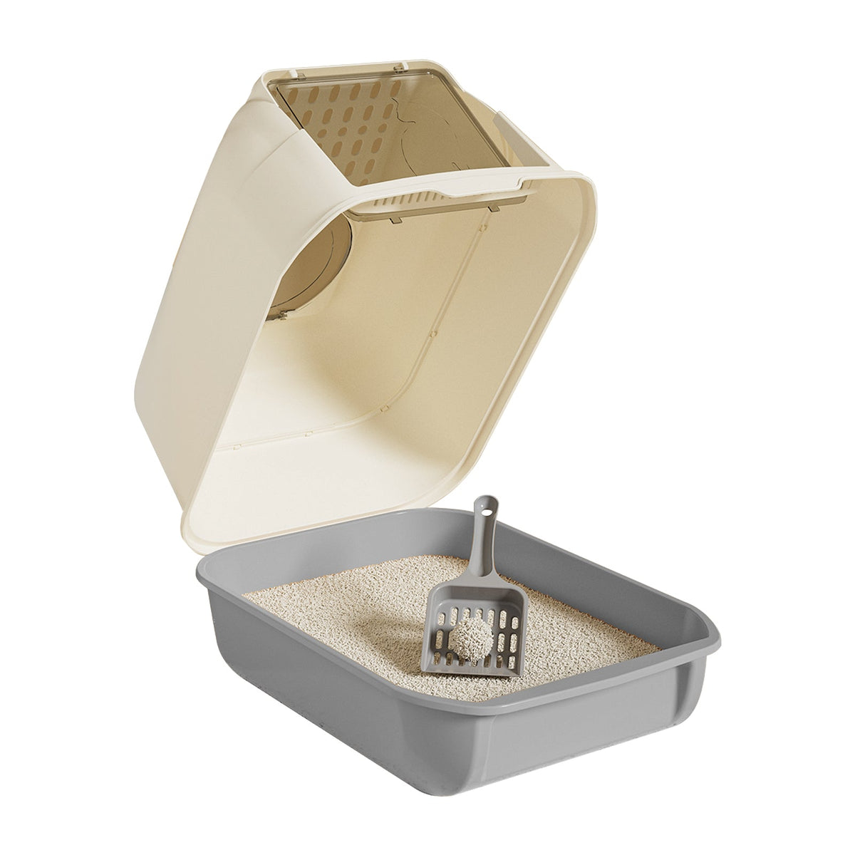 Only Self Pickup---double-door Cat Litter Box