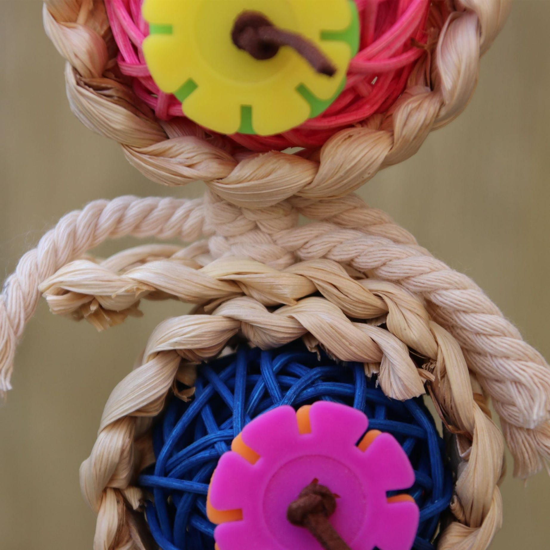 Parrot Supplies Pet Bird Toy Bite Ran Vine Bal Twist String